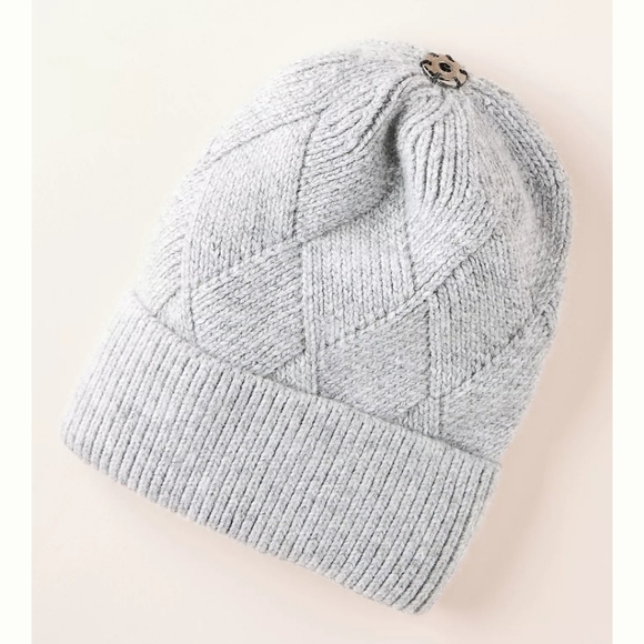 Anthropologie Pick-a-pom Beanie Base - grey - Picture 2 of 9